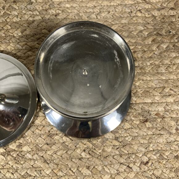 VTG Set Of 4 Towle Stainless Steel Weighted Candle Holders for Pillar Candles - Picture 5 of 9